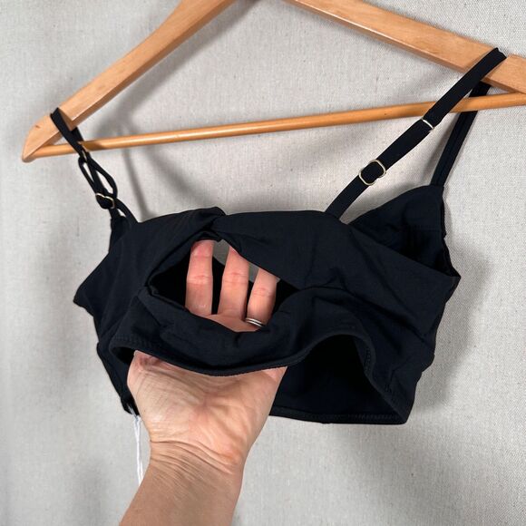 Vitamin A Swim Top Black Size Large - Picture 7 of 8